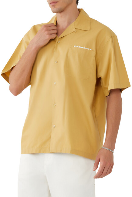 Short Sleeves Link Script Shirt